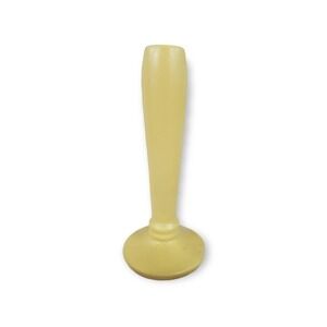 McCoy Pottery bud vase Floraline matte‎  yellow 8" USA vtg
